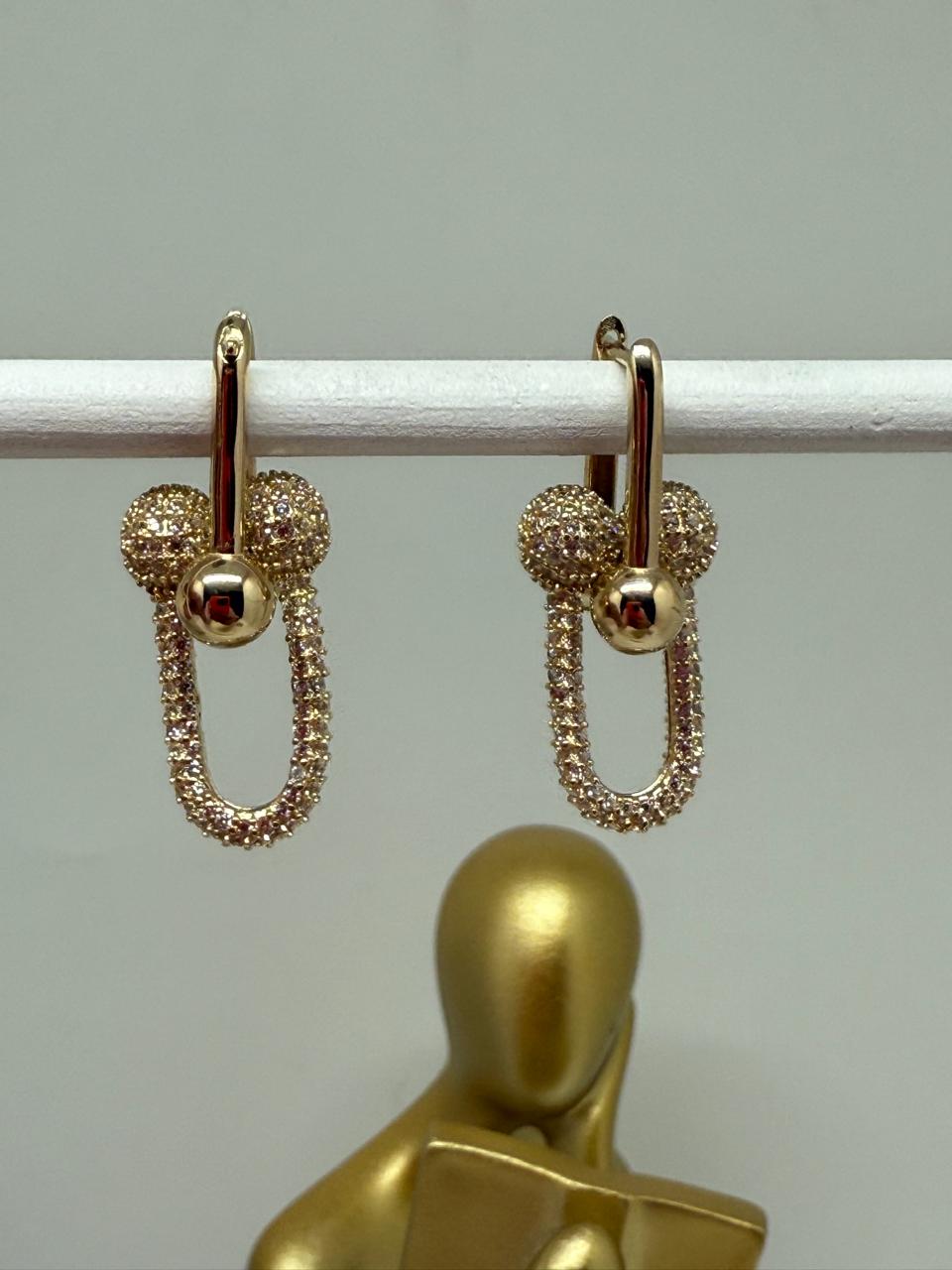 ARETES VANCLEEF DAMA DIAM 8.7GR 14K